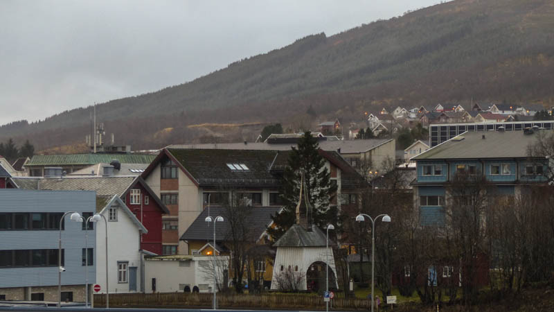 Sortland alter Kirchturm aus dem 14. Jahrhundert