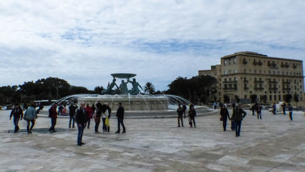Valletta Tritonenbrunnen
