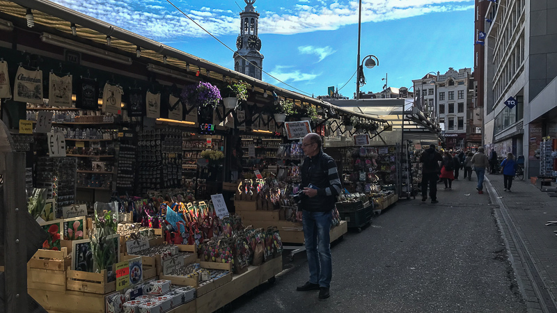 Amsterdam schwimmender Blumenmarkt