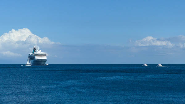 Ausschiffung zur Insel