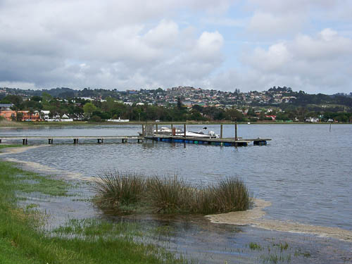 Blick auf Knysna Old Place