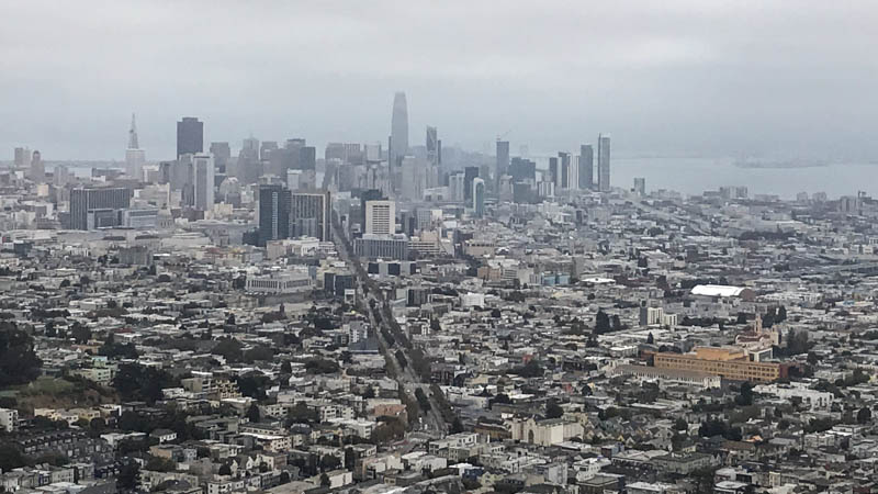 San Francisco Blick vom Twin Peak